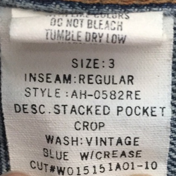 Hollister Cropped Jeans, Blue, 3 - Picture 8 of 9
